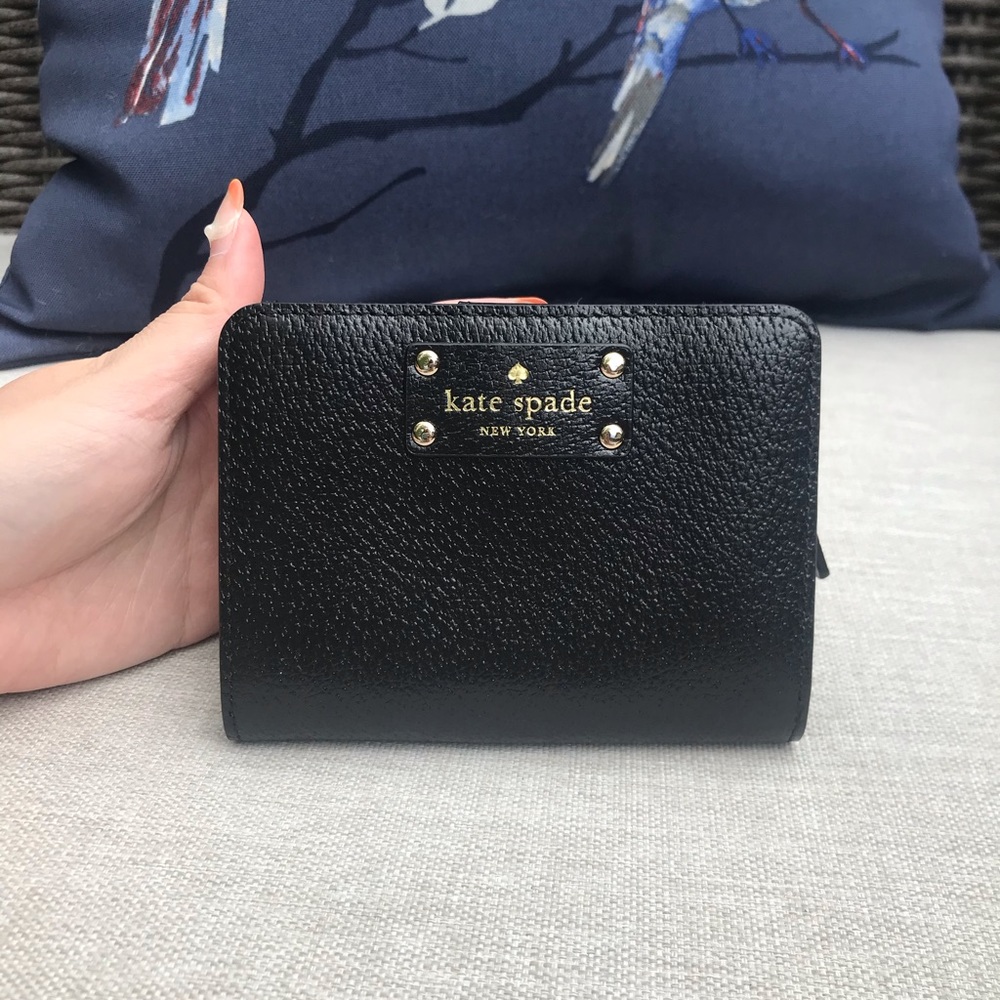 Kate Spade Wellesley Cara Black Leather Wallet